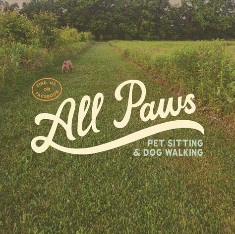 Dog Walking Logo, Dog Walking Business, Rustic Logo, Using Procreate, Dog Branding, Pet Logo Design, Dog Logo, Animal Graphic, Pet Sitting