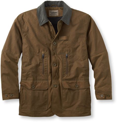 Upland Hunter Field Coat, Waxed Cotton. We redesigned this upland hunting jacket for today’s hunter—with pockets for dog gear and GPS, and easy-clean game pouch, among other features, and kept the traditional hard-wearing waxed cotton. https://api.shopstyle.com/action/apiVisitRetailer?id=521078373&pid=uid8100-34415590-43 Hunters Outfit, Parka Jackets, Waxed Jacket, Hunting Jacket, Field Coat, Rock Outfit, Hunting Jackets, Fashion Night, Tweed Blazer