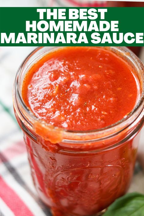 Best Homemade Marinara Sauce, Italian Sauce Recipes, Marina Sauce, Vegetable Pasta Bake, Best Marinara Sauce, Bruschetta Chicken Pasta, Homemade Marinara Sauce, Marinara Recipe, Marinara Sauce Recipe