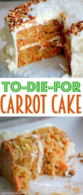 The Best Carrot Cake, Cake Carrot, Best Carrot Cake, Carrot Recipes, Chocolate Coconut, Recipe Inspiration, Cake Cake, Cheese Frosting, Easter Recipes