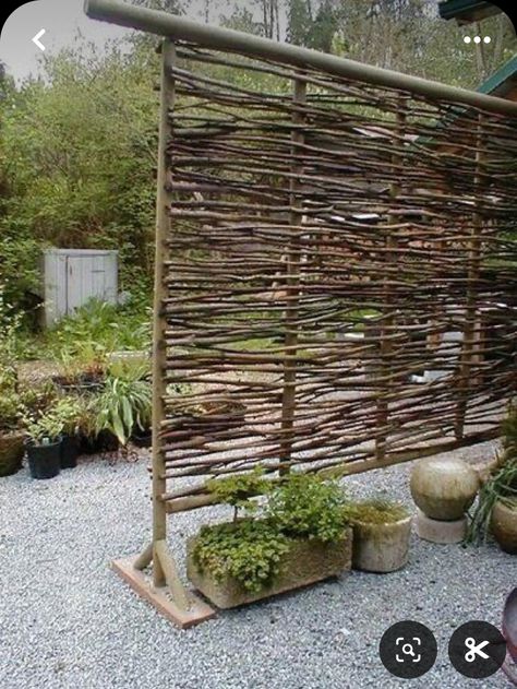 Wattle Fencing, Backyard Privacy Screen, Yard Privacy, Patio Privacy, Privacy Fence Designs, Cheap Backyard, Outdoor Screens, Backyard Privacy, Bamboo Fence