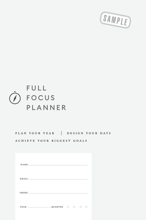 Full Focus Planner 4.0 Different Focus Modes, Course Overview Printable, Full Focus Planner Printable, Full Focus Planner, Todays Focus Journal, Readjust Your Focus, Executive Planner, Smarter Goals, Michael Hyatt