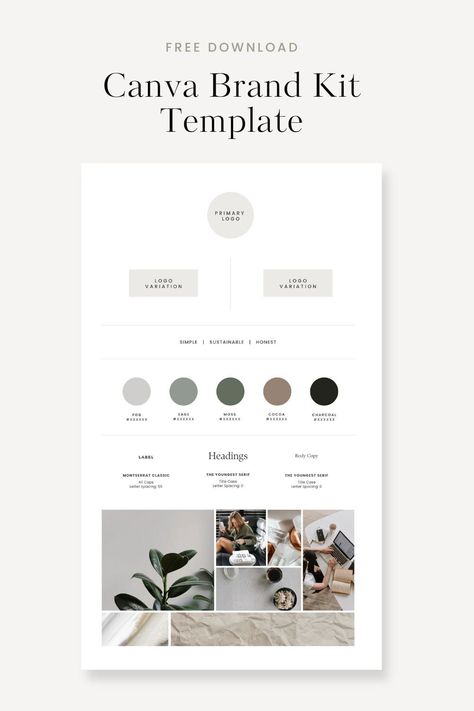 How to Create a Useful Brand Identity Board in Canva — Firther Design Co. | Canva Templates & Design Resources Branding Step By Step, Brand Identity Kit Template, Brand Kit Ideas Canva, Branding Board Template, Branding Board Inspiration, Brand Kit Templates Canva, Canva Brand Colors, Salon Branding Ideas, Brand Guide Design