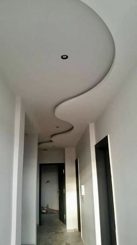 Curvy False Ceiling Design, Plaster Ceiling Design Modern, Circle Ceiling Design, Organic Ceiling Design, Faux Plafond Led, Coffered Ceiling Design, Gypsum Ceiling Design, Luxury Ceiling Design, Corporate Interior Design