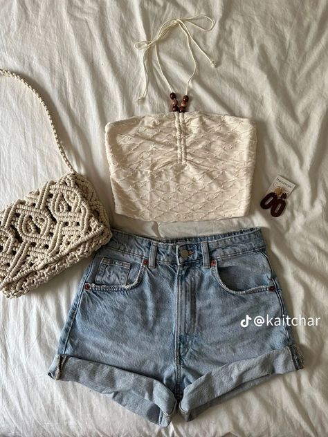 summer fit #2024style #2024trends #styletrend #denimskirt #maxiskirt #widelegjeans #silverheels #cardigan #hairbows #leatherpurse. https://whispers-in-the-wind.com/summer-beach-outfit-inspirations/?fit Summer Beach Outfits, Outer Banks Outfits, Vacation Outfit Ideas, Beachy Outfits, Outfit Inspo Summer, Looks Party, Summer Beach Outfit, Vacation Outfit, Summer Inspo