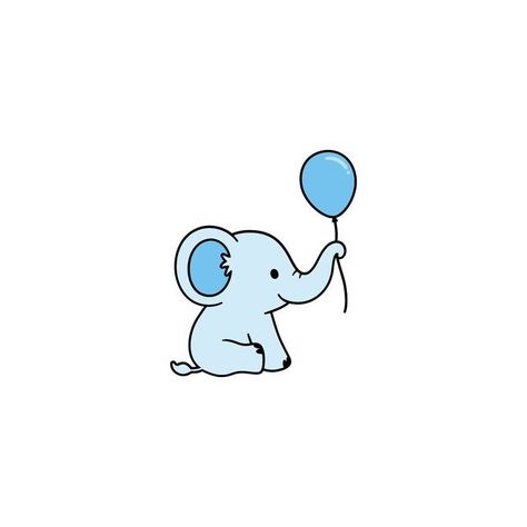 Elephant With Balloon, Balloon Elephant, Baby Elephant, Balloons, Elephant, Quick Saves, Design