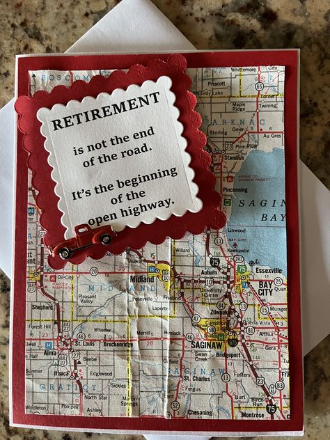 Retirement Homemade Cards, Retirement Cards Diy, Teacher Retirement Cards Handmade, Handmade Retirement Cards, Diy Retirement Cards, Retirement Cards Handmade, Homemade Card Designs, Happy Retirement Cards, Loving Messages