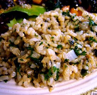 Rice Recipe Ideas, Brown Rice Pilaf, Short Grain Rice, Short Grain Brown Rice, Brown Rice Recipe, Cooking Light Magazine, Whole Grain Rice, Brown Rice Recipes, Rice Dinner