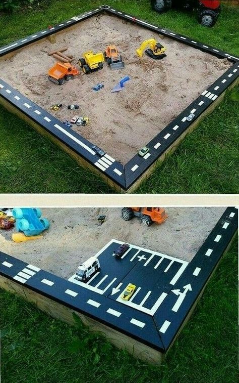 Kids Garden Play, Diy Sandbox, Deck Inspiration, Yard Oasis, Practical Garden, Stone Diy, Backyard Kids Play Area, Diy Designs, Kids Outdoor Play