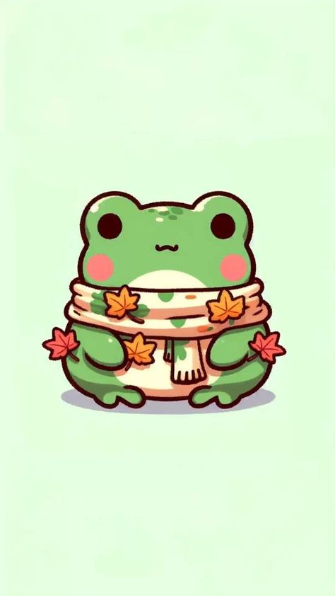 Cute Green Aesthetic Cartoon, Cute Frog Art Wallpaper, Cute Froggy Wallpaper, Kawaii Frog Wallpaper, Frog Phone Wallpaper, Froggy Wallpaper, Froggy Aesthetic, Frogs Aesthetic, Kawaii Wallpaper Iphone