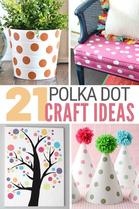 Embrace the playful charm of polka dots with our collection of 21 DIY craft ideas. From home decor to accessories, these projects will inspire you to incorporate polka dot patterns into your creative endeavors. Get ready to make a bold and cheerful statement with these delightful DIY crafts. Let your imagination run wild and explore the endless possibilities of polka dots! Polka Dot Crafts, Polka Dot Art, Polka Dot Decor, Party Furniture, Polka Dot Party, Diy Craft Ideas, Tutorial Ideas, Handmade Inspiration, Diy Craft Tutorials