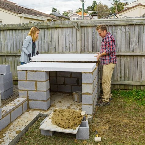 how to build pizza oven backyard | Better Homes and Gardens Pizza Oven Backyard, Backyard Kitchens, Italian Pizzeria, Pizza Oven Plans, Outdoor Fireplace Pizza Oven, Pizza Oven Outdoor Diy, Backyard Features, Backyard Pizza Oven, Build A Pizza Oven