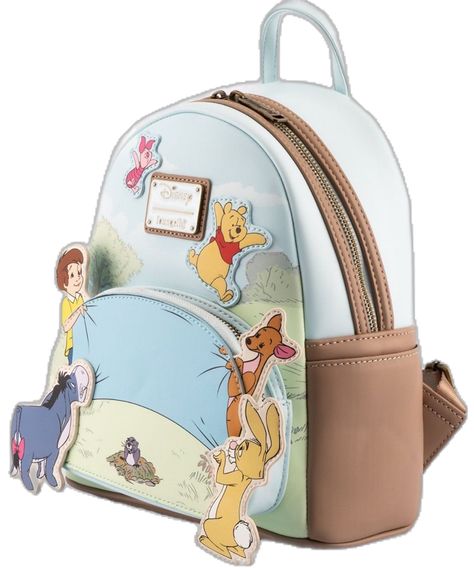 Disney Bags Backpacks, Winnie The Pooh Cartoon, Loungefly Backpack, Cute Mini Backpacks, Beautiful Backpacks, Christopher Robin, Loungefly Bag, Faux Leather Backpack, Disney Bag