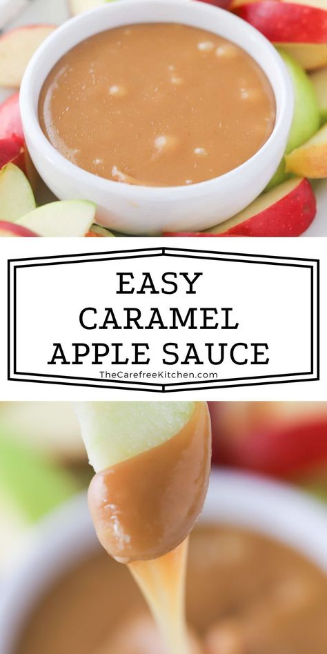 This easy homemade Caramel Dip for Apples is smooth, silky, and perfectly sweet. It’s a fall favorite that pairs perfectly with tart and crisp fresh apple slices.If you're looking for a sweet treat to accompany your apple slices, caramel dip is the perfect choice. Whether serving it as an after-school snack or as a dessert at your next party, caramel dip will surely be a crowd-pleaser. So grab some apples and get dipping! Carmel Dip For Apple Slices, How To Make Caramel Apples, Homemade Caramel For Apples, Homemade Caramel Dip, Recipe For Apples, Caramel Dip For Apples, Apple Dips, Caramel Apples Diy, Dip For Apples