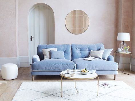 Pale blue walls