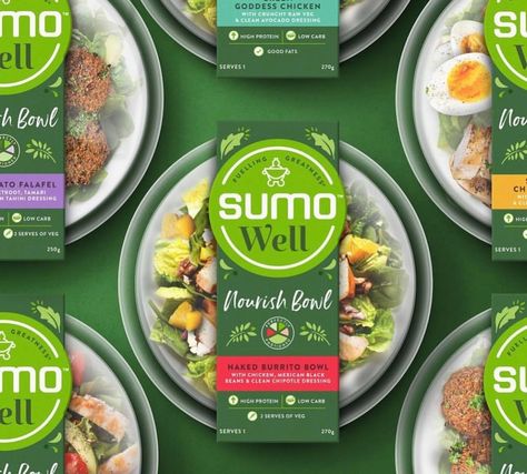 Health Food Packaging, Label Kemasan, Fresh Food Packaging, Healthy Food Packaging, Fmcg Packaging, Salad Packaging, Better Food Choices, Asian Salad, Food Branding