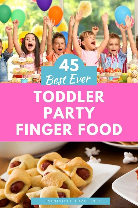 Kids Birthday Party Snacks, Party Food For Toddlers, Kids Party Finger Foods, Birthday Party Appetizers, Birthday Party Meals, Outdoor Kids Party, 1st Birthday Foods, Kids Birthday Food, Easy Kids Party