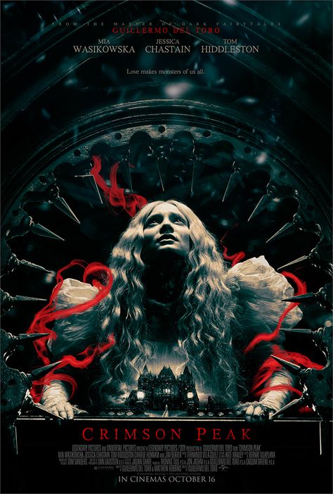 Visual exploration for Guillermo Del Toro's 'Crimson Peak' by http://scottw.myportfolio.com/crimson-peak Gothic Cinematography, Crimson Peak Wallpaper, Crimson Peak Aesthetic, Crimson Peak Movie, Doug Jones, Requiem For A Dream, Legendary Pictures, Mia Wasikowska, Crimson Peak