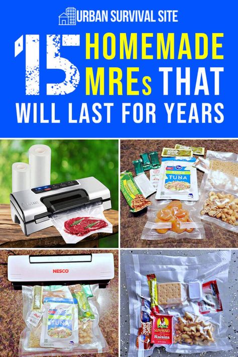 Diy Mre, Homemade Mre, Survival Food Storage, Survival Skills Emergency Preparedness, Emergency Preparedness Food, Emergency Survival Kit, Emergency Preparedness Kit, Survival Skills Life Hacks, Emergency Preparation