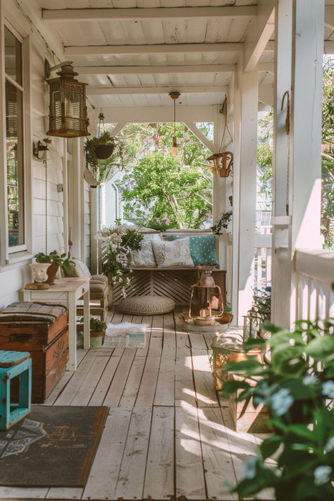 45 Small Front Porch Ideas for Timeless Style Landing Decor Ideas, Vintage Front Porch, Small Front Porch Ideas Entrance, Florida Beach House Decor, Small Back Porches, Historic Bungalow, Small Front Porch Decor, Small Front Porch Ideas, Front Porch Decor Ideas