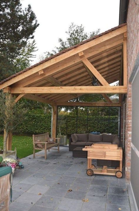 Bungalow Backyard, Carport Plans, Pergola Diy, Outdoor Covered Patio, Pergola Design, Budget Patio, Backyard Pergola, Backyard Porch, Patio Diy