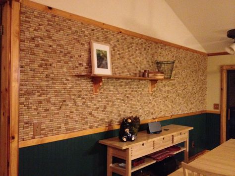 I wonder if a wine cork wall would also act as a sound buffer. Cork Tiles Ideas Wall Art, Cork Mirror, Cork Ceiling, Cork Walls, Cork Kitchen, Wine Cork Wall, Wine Cork Wall Decor, Kitchen Wall Ideas, Country Kitchen Backsplash