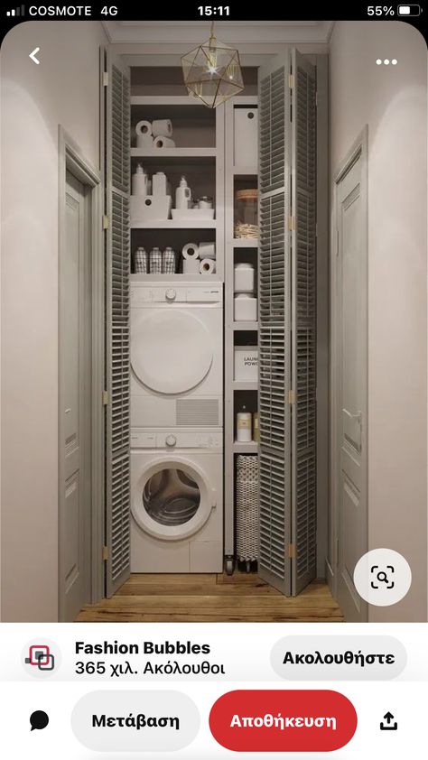 Laundry Room Dimensions, Stacked Laundry, Boot Rooms, Utility Room Designs, Machine Storage, Laundry Ideas, Laundry Room Closet, Laundry Room Layouts, Laundry Design