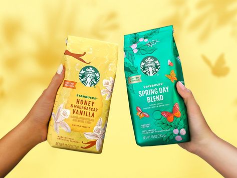 Starbucks Packaging Design, Starbucks Packaging, Starbucks Social Media Design, Starbucks Ads, Starbucks Brand Identity, Starbucks Crafts, Starbucks Wallpaper, Starbucks Design, 2022 Starbucks Travel Mug