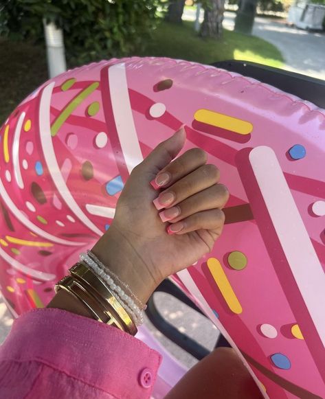 Tiana Wilson, Pink Nail Inspo, Turkey Nails, Turkey Holiday, Mixed Curly Hair, Pink Nail, Types Of Nails, It Girl, Holiday Nails