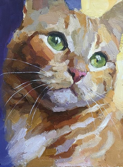 Katya Minkina - Portfolio of Works: Pets/Commissions Katya Minkina, 강아지 그림, Cat Artwork, Watercolor Cat, Arte Animal, Cat Portraits, Cat Painting, Cat Drawing, Original Fine Art