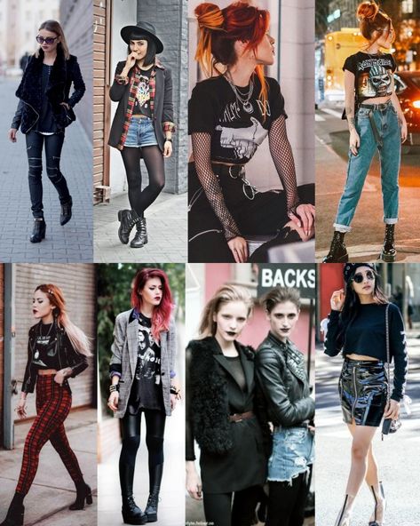 Not my pictures 90s Pop Punk Fashion, Rockstar Grunge Aesthetic Outfits, Punk Women Aesthetic, Modern Punk Rock Fashion, 2000 Punk Rock Aesthetic, Classic Punk Aesthetic, 00s Punk Fashion, Emo Pop Punk Aesthetic, Pop Punk Clothes