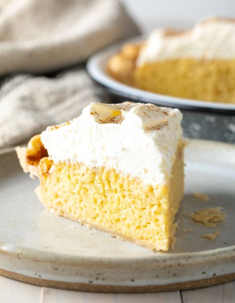 Tres Leches Pie Recipe (Cake in a Pie!) #ASpicyPerspective #cake #pie #thanksgiving #creampie Creamy Pie, Pie Thanksgiving, A Spicy Perspective, Cake Wraps, Refrigerated Pie Crust, Recipe Cake, Cake Pie, Tres Leches Cake, Thanksgiving Pies