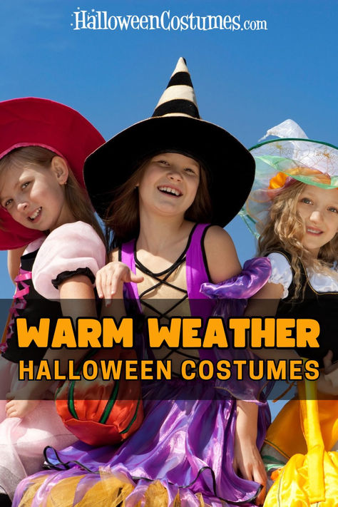 As much as the PSLs, pumpkins and leaves turning colors make us feel like Halloween is a cold-weather activity, not everyone has cold weather on Halloween! If you're expecting a hot Halloween this year, check out these Halloween costume ideas to help beat the heat. Weather Halloween Costumes, Halloween Weather, Warm Halloween, Weather Activity, Pumpkins And Leaves, Hot Halloween, Cold Weather Activities, Halloween This Year, Halloween Costume Ideas