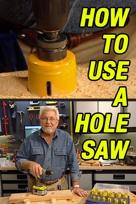 Is it a drill or is it a saw? They call it a hole saw so I guess it's a bit of both. Here are some tips on how to use it. Timber Projects, Wood Workshop, Woodworking Chisels, Woodworking Business, Boat Wall, Building Tips, Workshop Ideas, Cool Art Projects, Yard Games