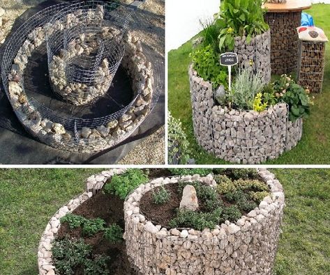 I have recently made a bunch of unusual projects with chicken wire and I was looking more that I could do outside as I have been working on the yard these days. Over at the blog My Desired Home the… Rock Fence, Gabion Wall, Garden Items, Chicken Wire, Recycled Crafts, Garden Crafts, Lawn And Garden, Raised Garden Beds, Raised Garden