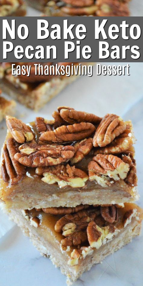 Keto Pecan Pie Bars, Keto Pecan Pie, Keto Holiday Recipes, Keto Bars, Keto Holiday, Postre Keto, Keto Christmas, Pecan Pie Bars, Pie Bars