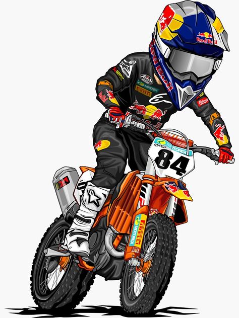 Street Racing Motorcycles, Motocross Vector, Moto Cross Ktm, Motocross Stickers, Slam Magazine, Mx Bikes, Cool Dirt Bikes, Motorsport Art, Motocross Riders