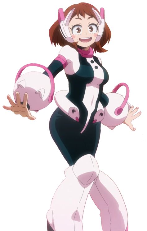 Ochaco Uraraka | My Hero Academia Wiki | Fandom Uraraka Cosplay, My Hero Academia Characters, L Wallpaper, Super Hero Outfits, Class 1 A, Ochako Uraraka, Hero Costumes, Body Picture, Girls Characters