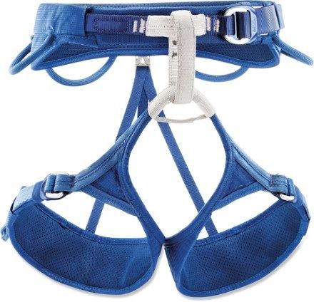 Petzl Men's Adjama Climbing Harness Blue XL Rock Climbing Harness, Trad Climbing, Climbing Harness, Climbing Harnesses, Craig Green, Ice Climbing, Fitness Gifts, Adjustable Legs, Outdoor Brands