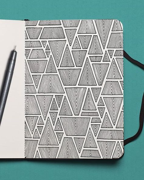 Angular Pattern (Inktober) - Sketchbook - Mario Martín Instagram Line Pattern Drawing, Side Face Sketch, Pattern Drawing Ideas, Random Patterns Drawing, Drawing Collection, Side Face, Zentangle Doodle, Zen Doodle Patterns, Zen Doodle Art