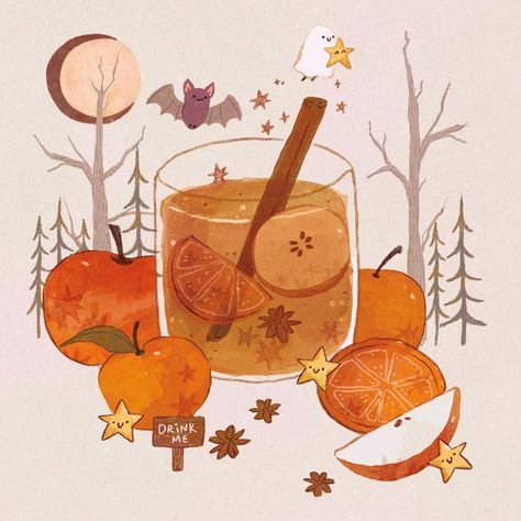 Mary Ann | SHOP OPEN on Twitter: "Autumn finally made it 🍁🍂 https://t.co/YwADNfHRQd" / Twitter Apple Illustration, Halloween Facts, Pretty Artwork, Halloween Artwork, Kitty Drawing, Cute Food Drawings, Hello Kitty Drawing, Mary Ann, Fan Art Drawing