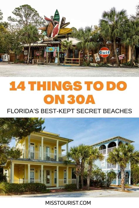 Looking for epic things to do on 30A, Florida for an unforgettable road trip? This is the perfect guide for you! 30 A Florida, Florida Road Trip Itinerary, Florida 30a Beaches, 30a Photo Spots, Highway 30a Florida, Grayton Beach State Park, Usa Places To Visit, 30a Florida, 30a Beach