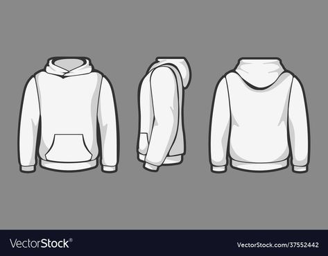 Hoodie Technical Sketch, Hoodie Illustration Design, Hoodie Design Template, Hoodie Outline Template, Hoodie Template Blank, Blank Hoodies Template, Hoodie Mockup Free Templates, Hoodies Template, How To Draw A Hoodie