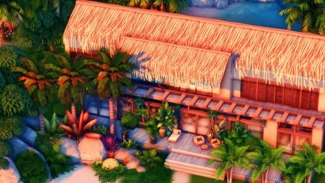 ISLE ESME | BUILD WITH CC CAREYES AND MORE | Patreon Isle Esme, The Sims 4 Builds, Mcm House, Sims 4 Builds, Sims 4 Houses, Kitchen Mirror, Stop Motion, The Sims 4, New Construction