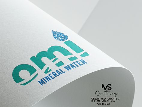 #logodesign #logo #omi #mineralwater #mscreativez Mineral Water Logo, Mineral Water Brands, Mandala Tattoos For Women, Water Bottle Label Design, Mandala Tattoos, Brochure Design Layout, Water Company, Bottle Label Design, Water Branding