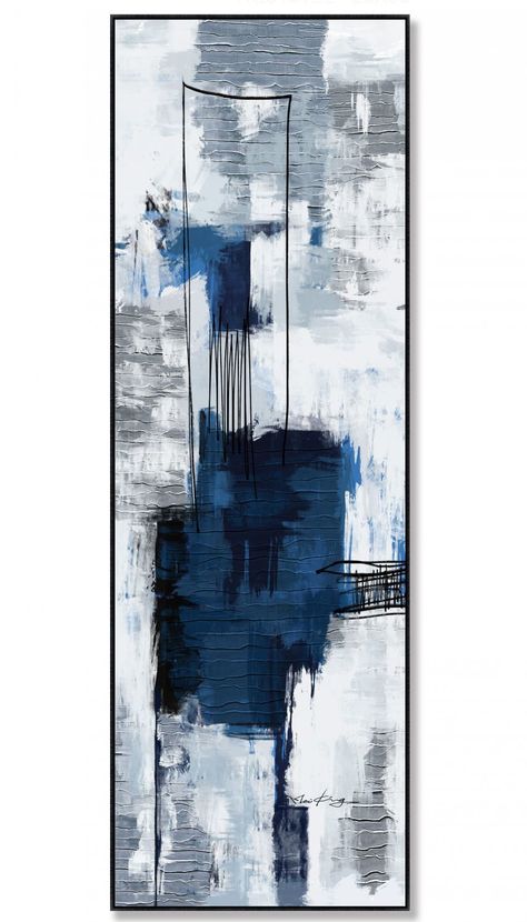 Blue Artwork Abstract, Modern Artwork Abstract, Grey Abstract Art, Blue Artwork, Grey Painting, Modern Art Paintings Abstract, Blue Abstract Painting, Abstract Hand, Blue Abstract Art