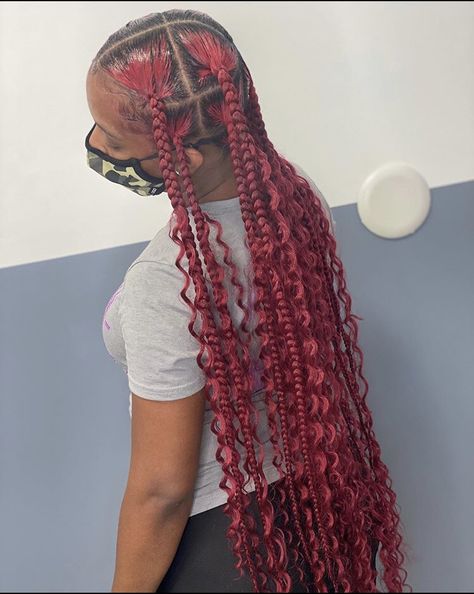 Like Mike, Jumbo Braids, Loose Ends, Box Braids, Locs, Red Hair, Hair Inspo, Cute Hairstyles, Braided Hairstyles