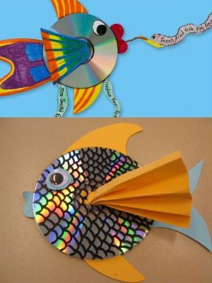 Put those ancient CDs to good use with this neat idea! Here are 13 kid-friendly crafts using recyclables. Cd Fish, Rainbow Fish Crafts, Art Cd, Recycled Cds, Old Cd, Kid Friendly Crafts, Cd Crafts, Cd Art, Fish Crafts