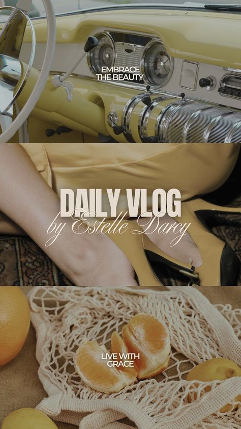 Pale Yellow Minimalistic Elegant Beauty and Fashion Daily Vlog Instagram Reel Cover - Templates by Canva Reel Cover Design, Instagram Reels Cover, Reel Covers Instagram, Photo Collage Maker, Marketing Logo, Background Remover, Learning Management System, Collaborative Learning, Collage Background