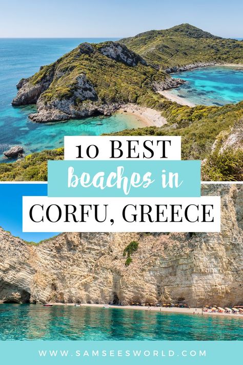 Corfu Beaches, Marbella Beach, Where Is Bora Bora, Greek Beach, Best Island Vacation, Greece Destinations, Greece Itinerary, Corfu Town, Corfu Island